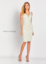 Straight cut fitted mother-of-the-bride, party, or wedding guest dress from Social Occasions by Mon Cheri