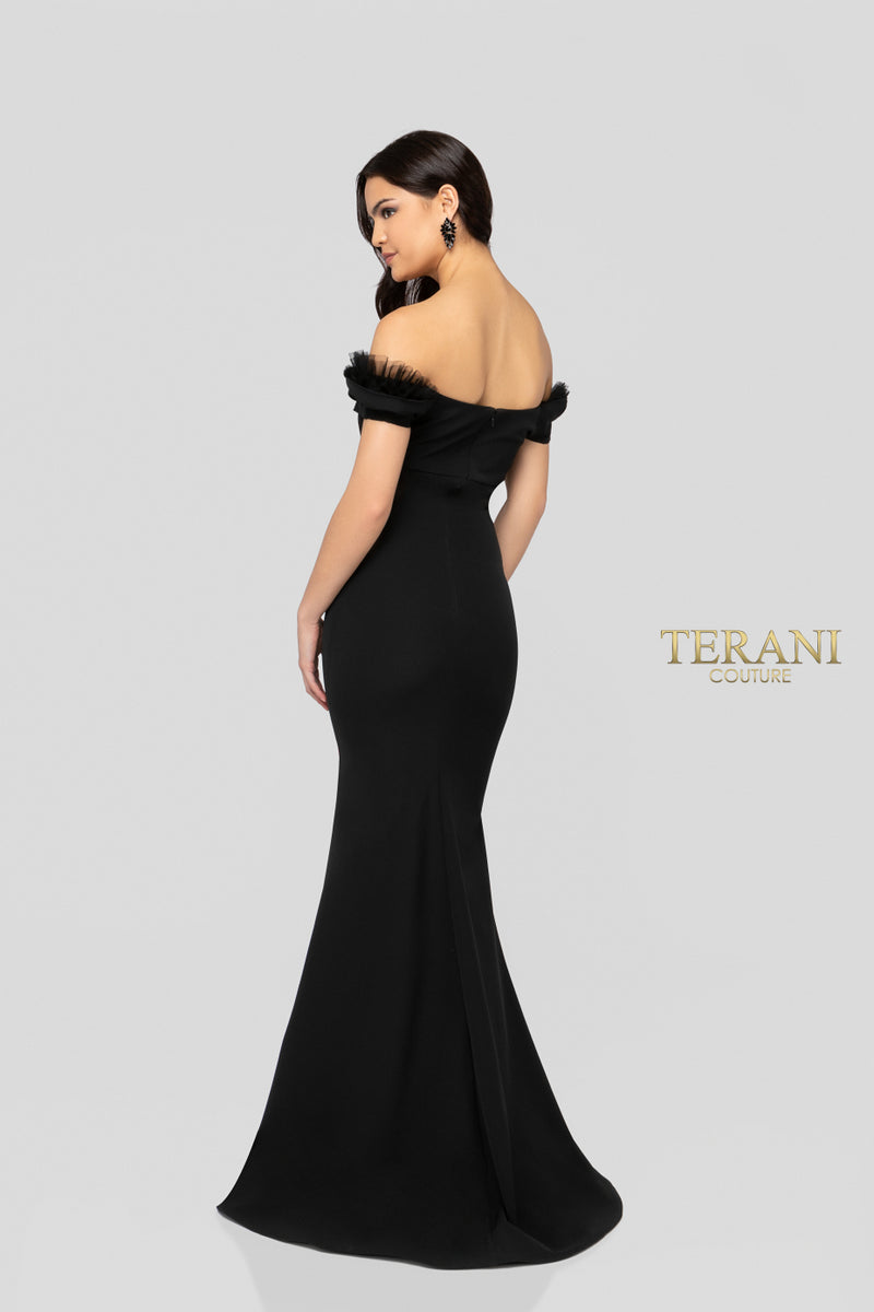 Straight cut fitted mother-of-the-bride, party, or wedding guest dress from Terani