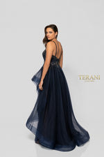 Ball gown, low-back, a-line prom or quinceanera dress from Terani