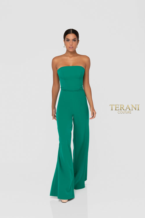 Straight cut fitted prom dress from Terani