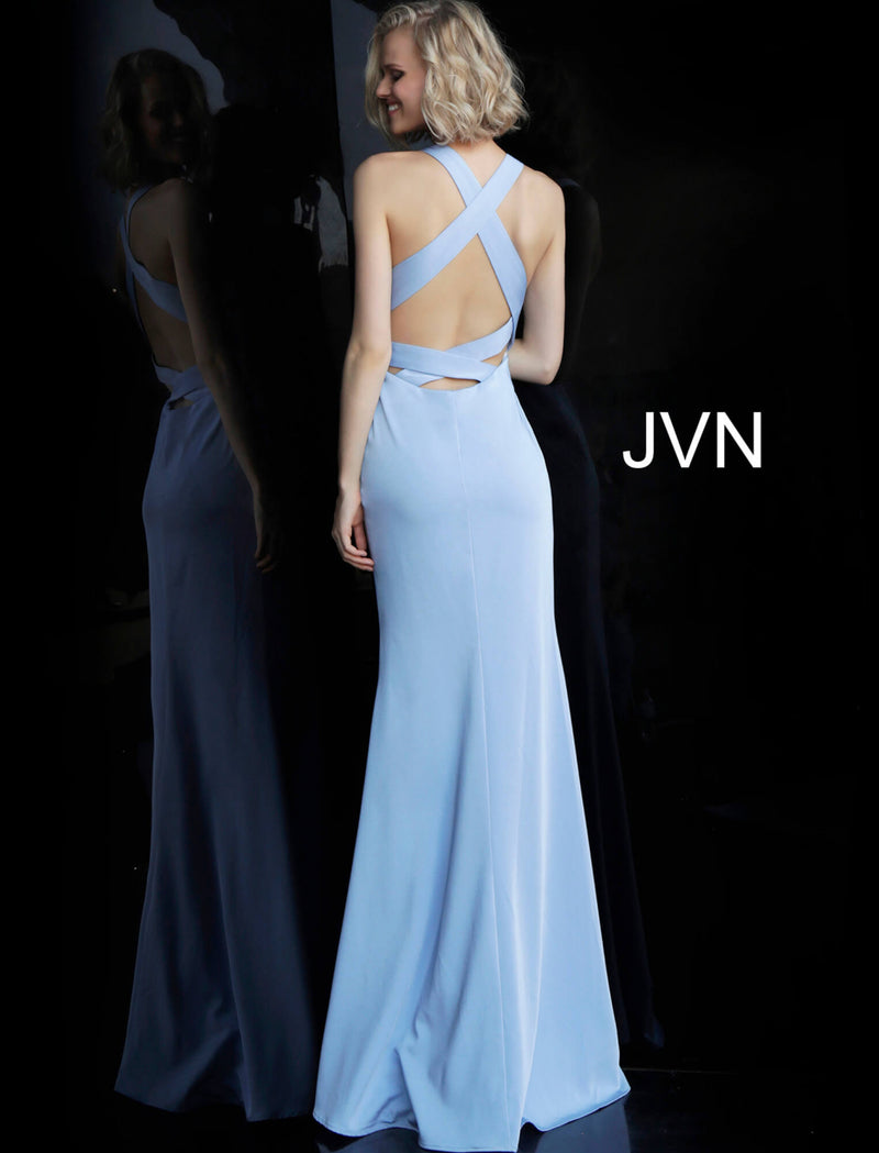 Low-back prom dress from JVN by Jovani